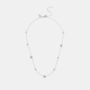 Open Circle Stone Necklace