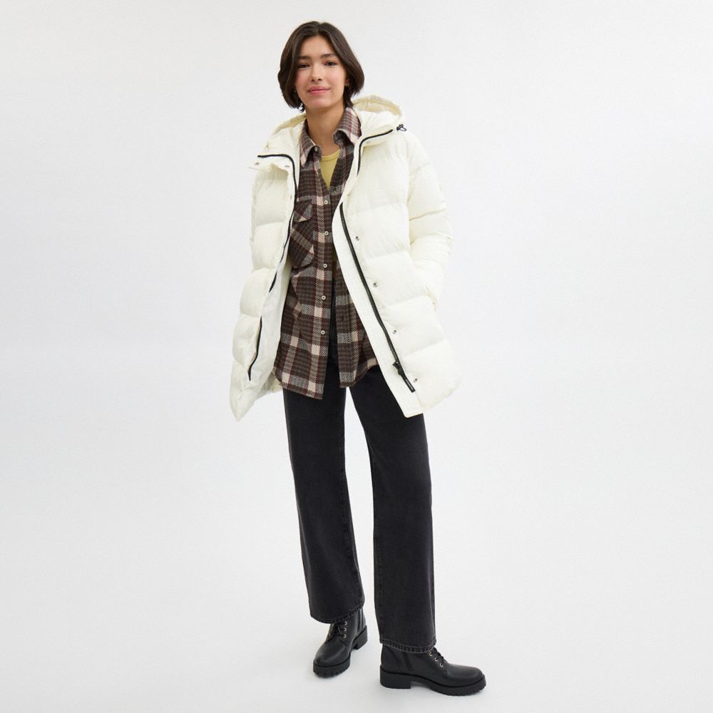 Mid Puffer In Recycled Polyester