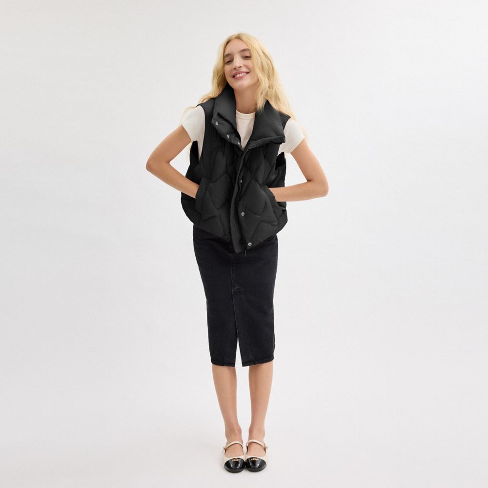 Quilted Vest In Recycled Polyamide
