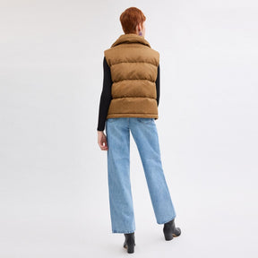 Signature Jacquard Puffer Vest In Recycled Polyamide