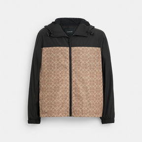 Signature Full Zip Windbreaker In Recycled Polyester