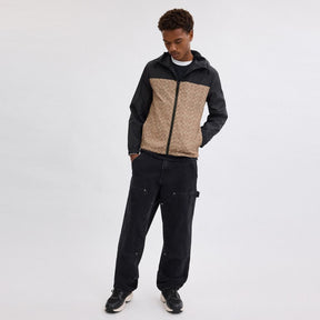 Signature Full Zip Windbreaker In Recycled Polyester
