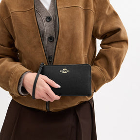 Large Corner Zip Wristlet