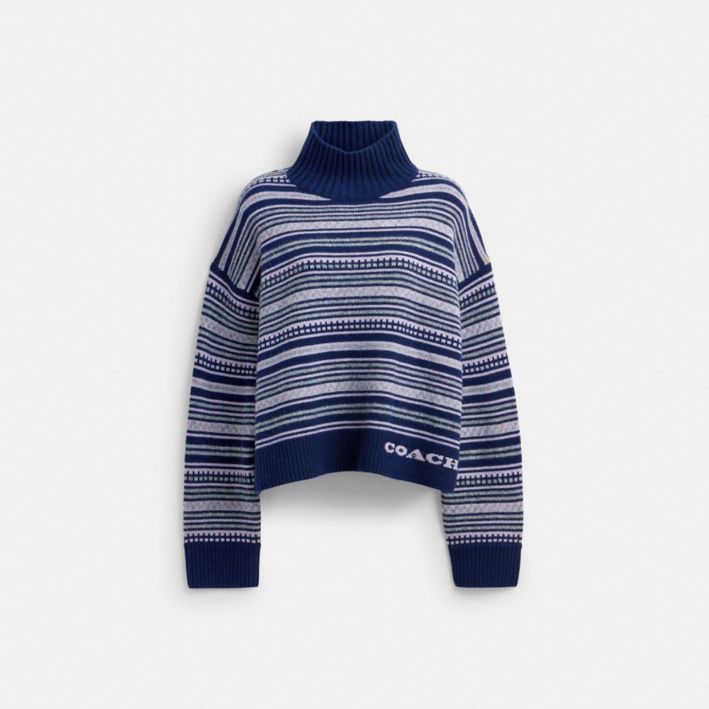 Open Neck Short Turtleneck