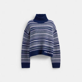 Open Neck Short Turtleneck