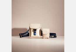 Restored Charter North/South Crossbody With Hybrid Pouch In Colorblock