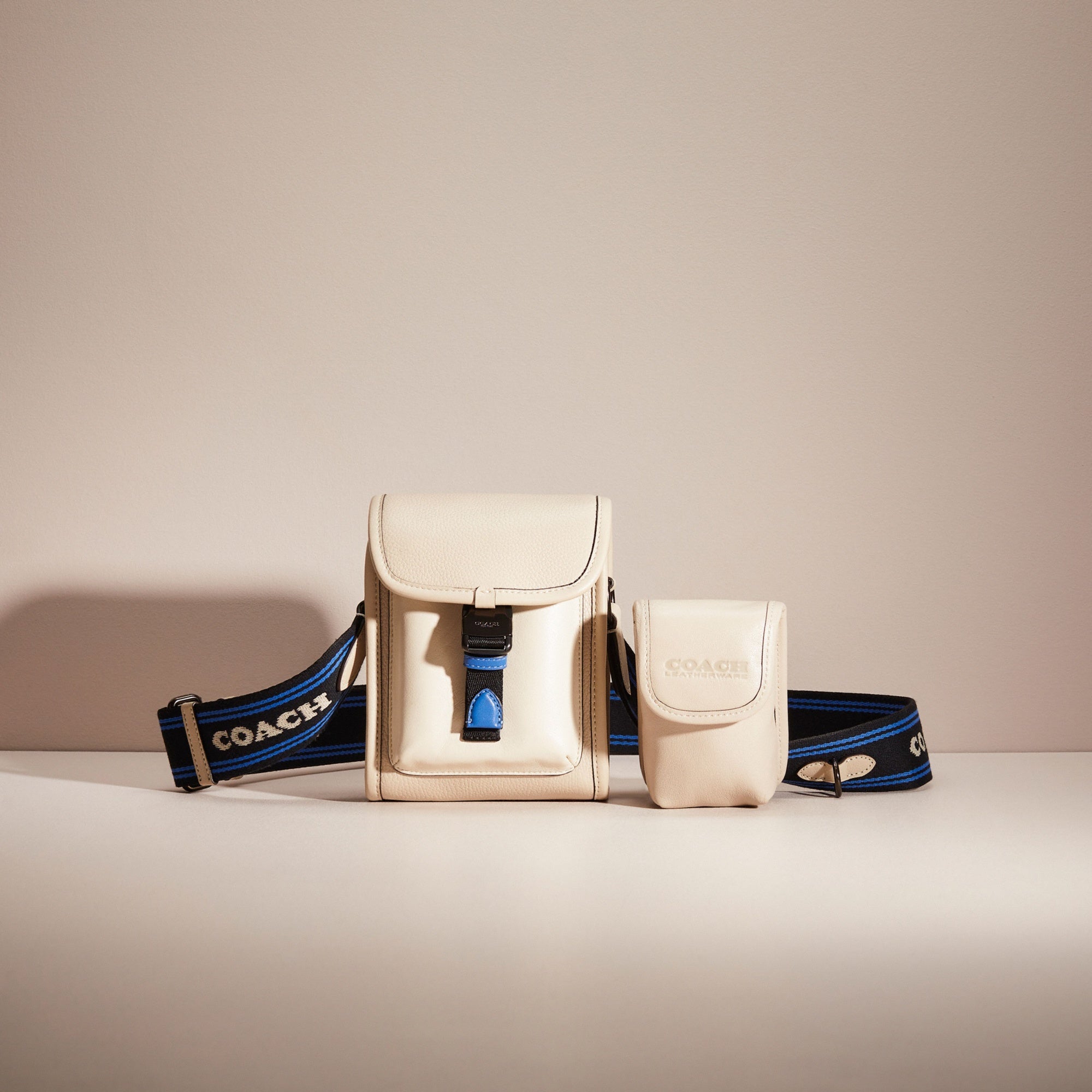 Restored Charter North/South Crossbody With Hybrid Pouch In Colorblock