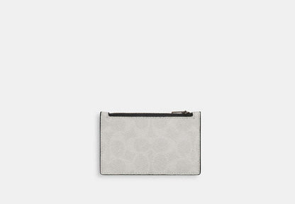 Zip Card Case In Signature Canvas