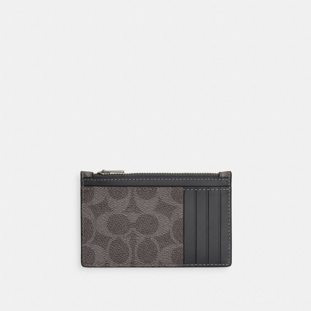 Zip Card Case In Signature Canvas