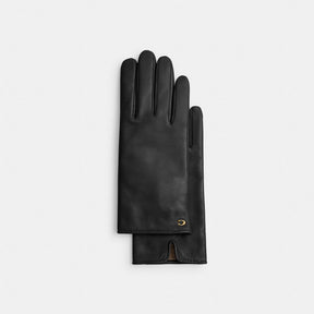 Sculpted Signature Leather Tech Gloves