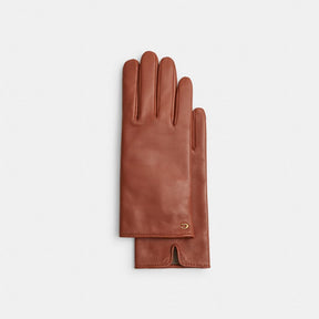 Sculpted Signature Leather Tech Gloves