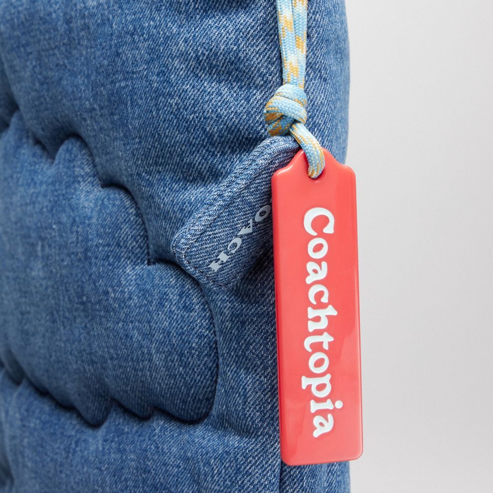 Flat Tote With Cloud Quilting