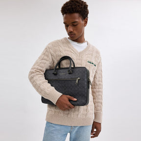 Ethan Slim Brief In Signature Canvas