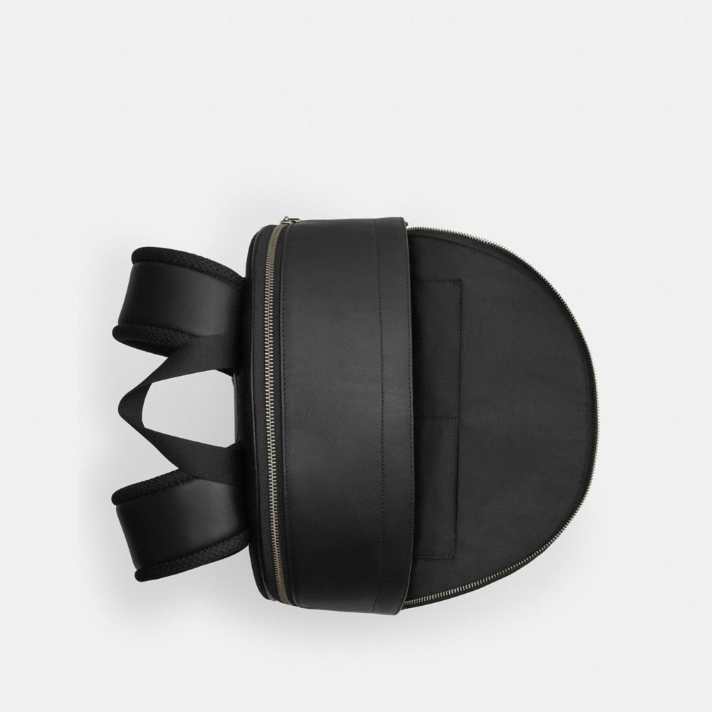 West Backpack In Signature Canvas With Varsity Stripe