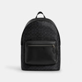 West Backpack In Signature Canvas