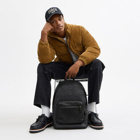 West Backpack In Signature Canvas