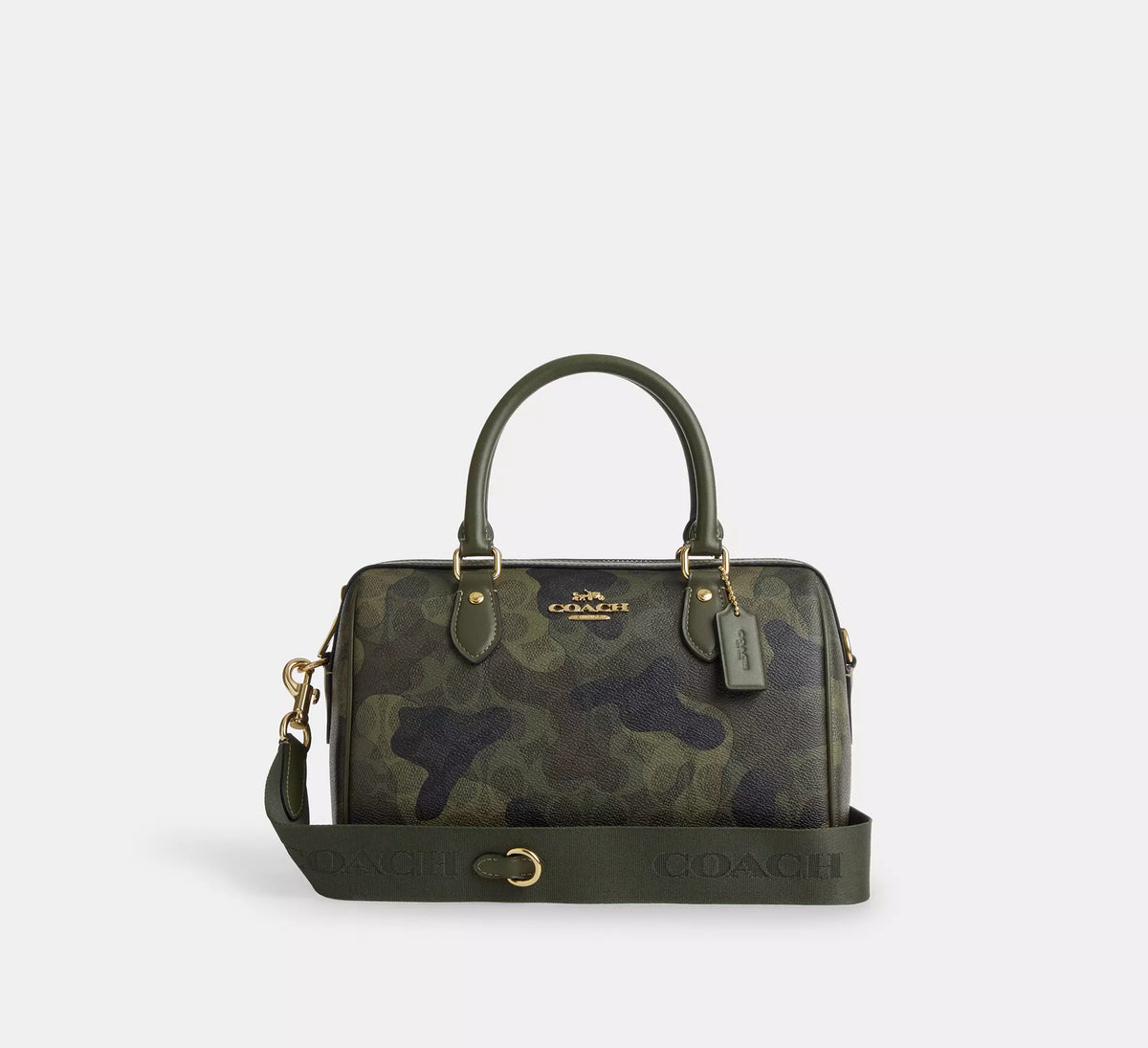 Coach Rowan Satchel Bag In Signature Camo Print - Bags | Shop From The Mirage