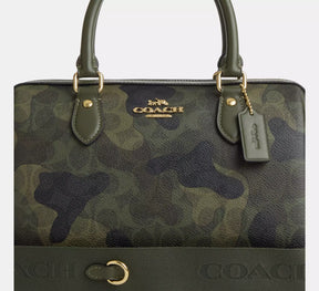 Rowan Satchel Bag In Signature Camo Print