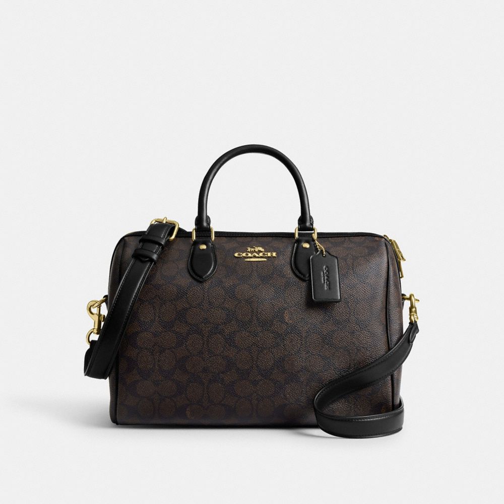 Rowan Large Satchel Bag In Signature Canvas