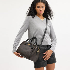 Rowan Large Satchel Bag In Signature Canvas