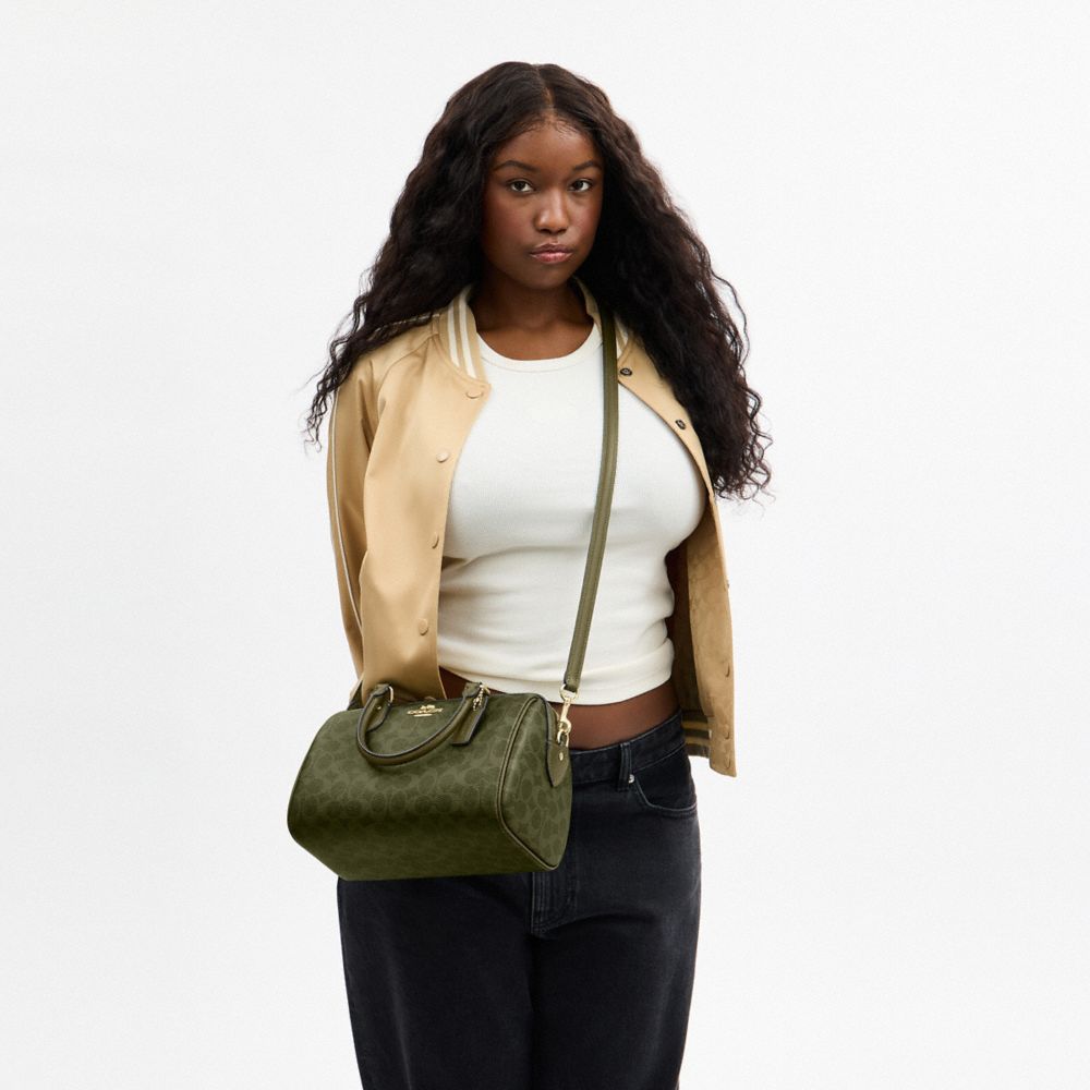 Rowan Satchel Bag In Signature Canvas