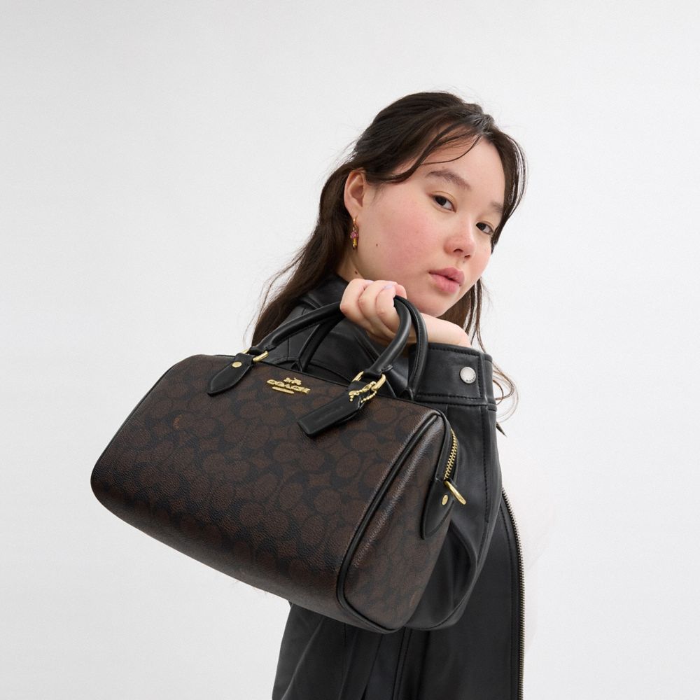 Rowan Satchel Bag In Signature Canvas