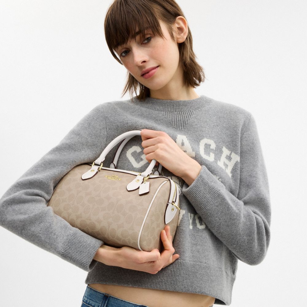 Rowan Satchel Bag In Signature Canvas