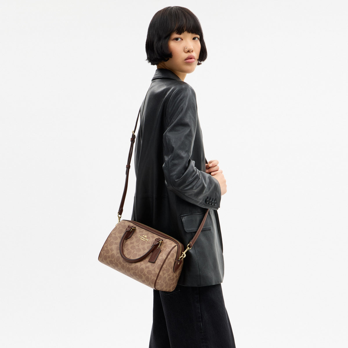 Rowan Satchel Bag In Signature Canvas