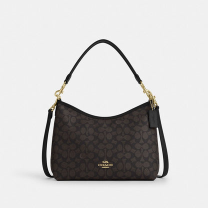 Laurel Shoulder Bag With Pockets In Loved Leather