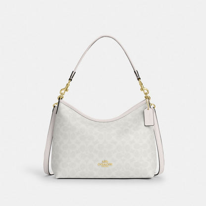 Laurel Shoulder Bag With Pockets In Loved Leather