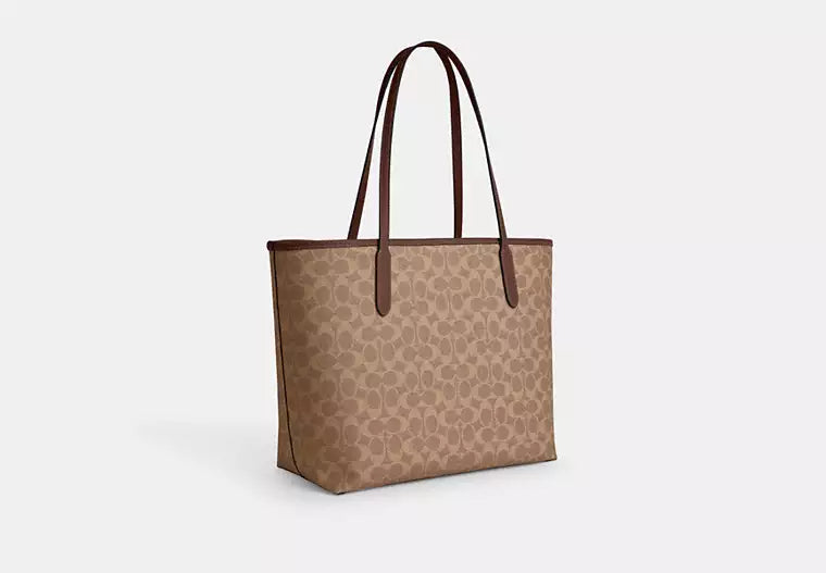 CITY TOTE BAG IN SIGNATURE CANVAS