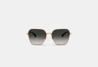 C Hardware Metal Oversized Square Sunglasses