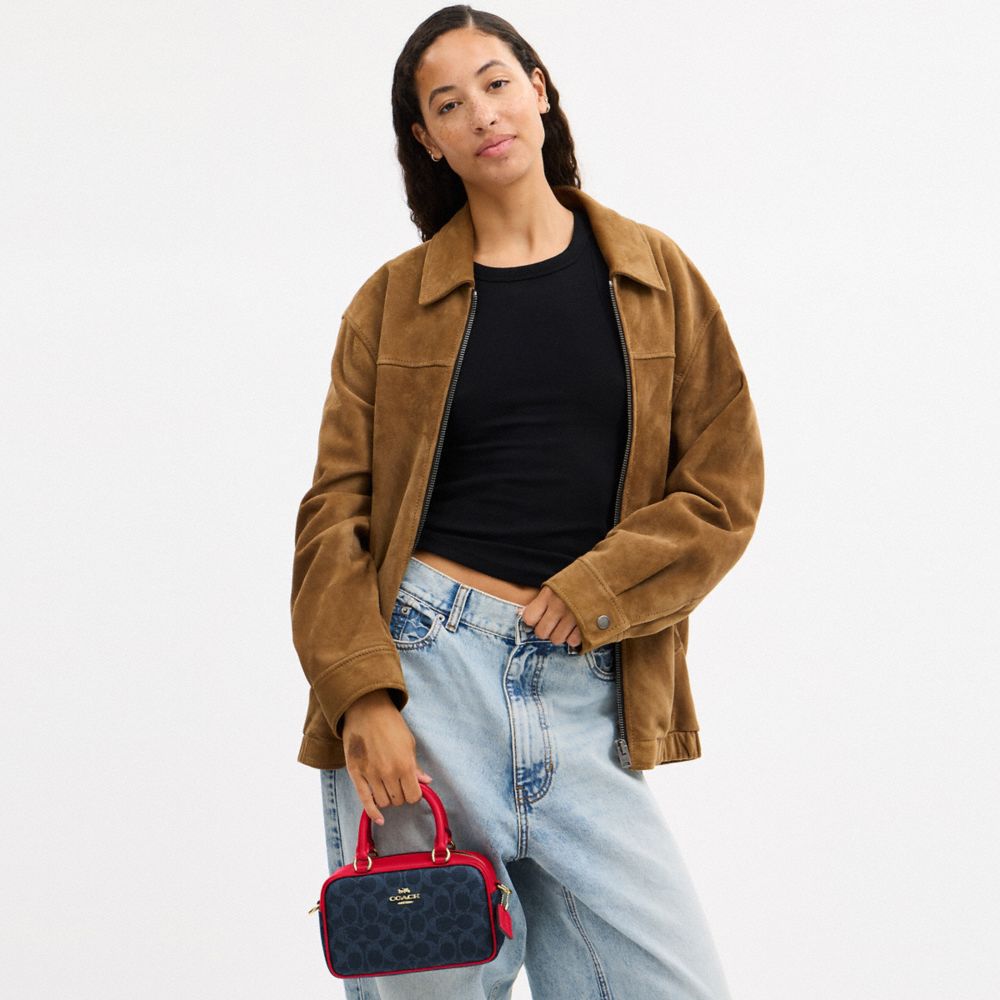 Satchel Crossbody Bag In Signature Canvas