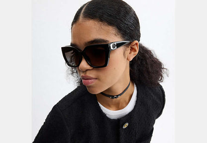 Full Fit Maxi Sculpted C Square Cat Eye Sunglasses