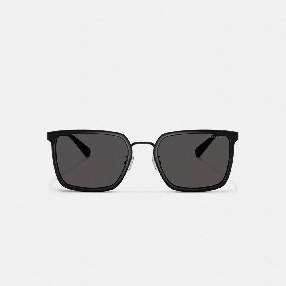 C Hardware Metal Square Sunglasses