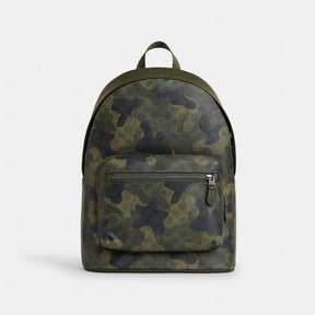 West Backpack In Signature Camo Print