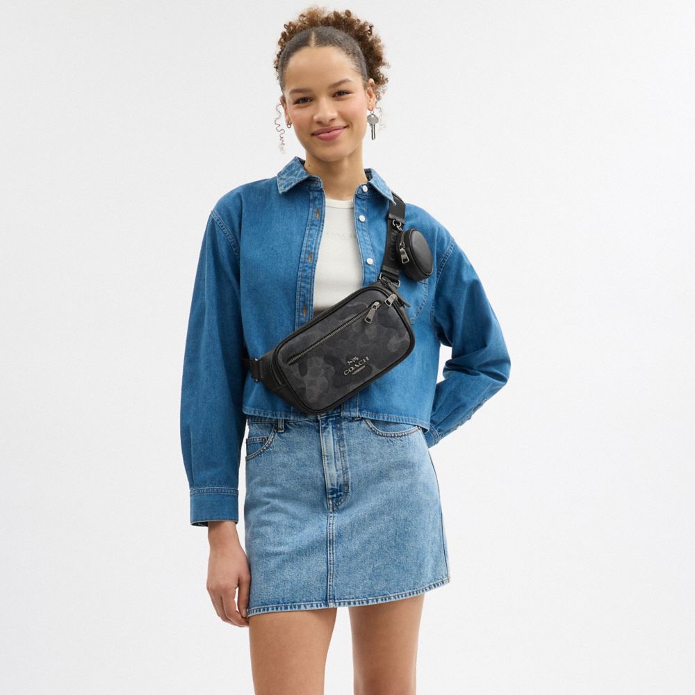 Elias Belt Bag In Signature Camo Print