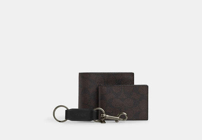 Boxed 3-In-1 Wallet Gift Set In Signature Canvas