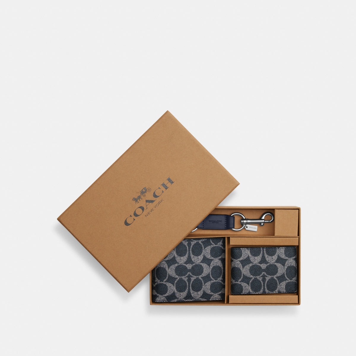 Boxed 3-In-1 Wallet Gift Set In Signature Canvas
