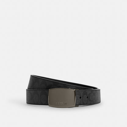 Boxed Plaque And Harness Buckle Cut-To-Size Reversible Belt, 38 Mm