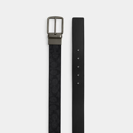 Boxed Plaque And Harness Buckle Cut-To-Size Reversible Belt, 38 Mm