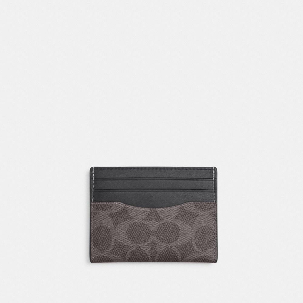 Slim Id Card Case In Signature Canvas