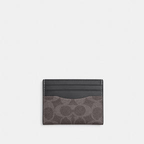 Slim Id Card Case In Signature Canvas