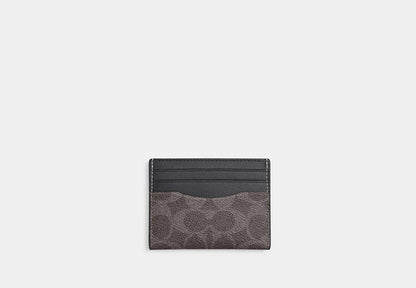 Slim Id Card Case In Signature Canvas