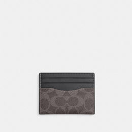 Slim Id Card Case In Signature Canvas