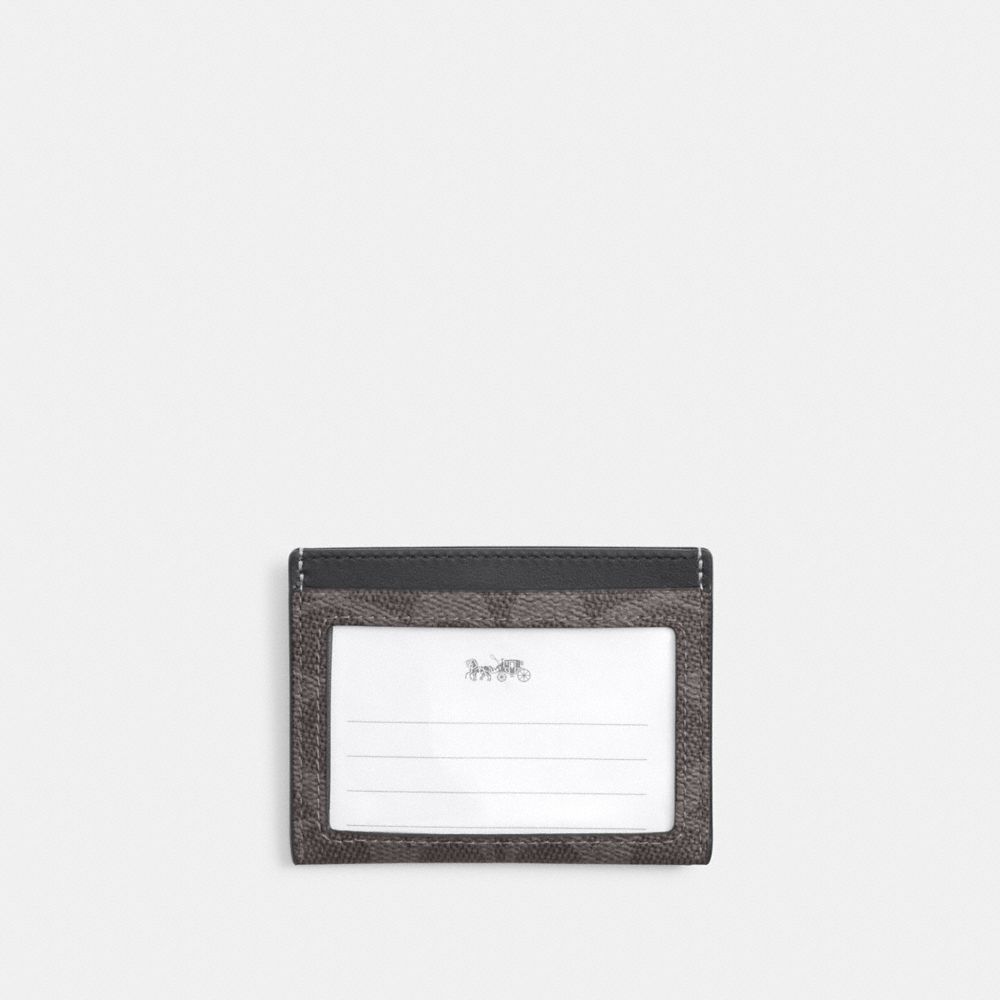 Slim Id Card Case In Signature Canvas