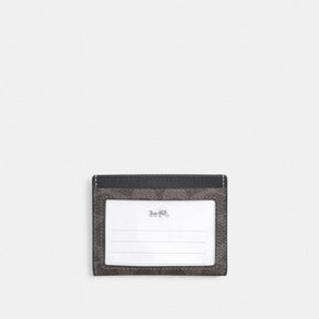 Slim Id Card Case In Signature Canvas