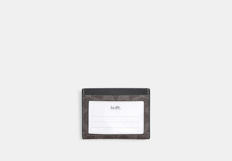 Slim Id Card Case In Signature Canvas