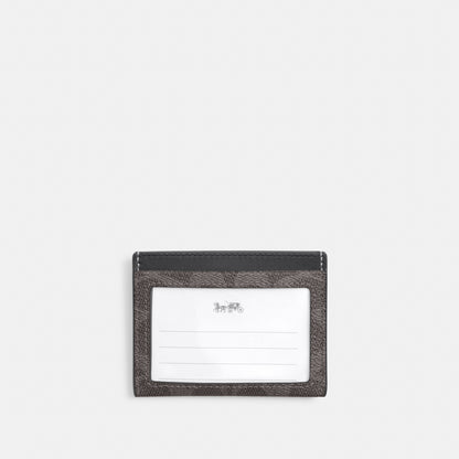 Slim Id Card Case In Signature Camo Print