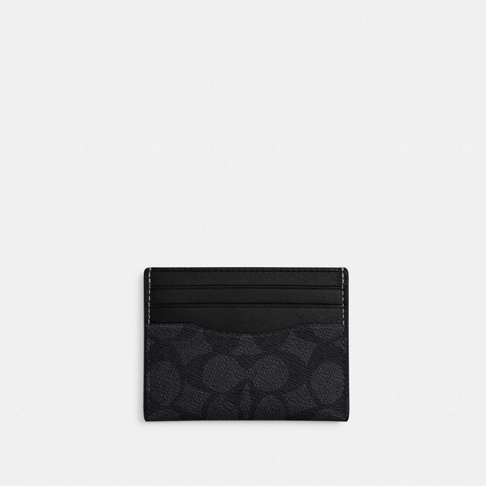Slim Id Card Case In Signature Canvas